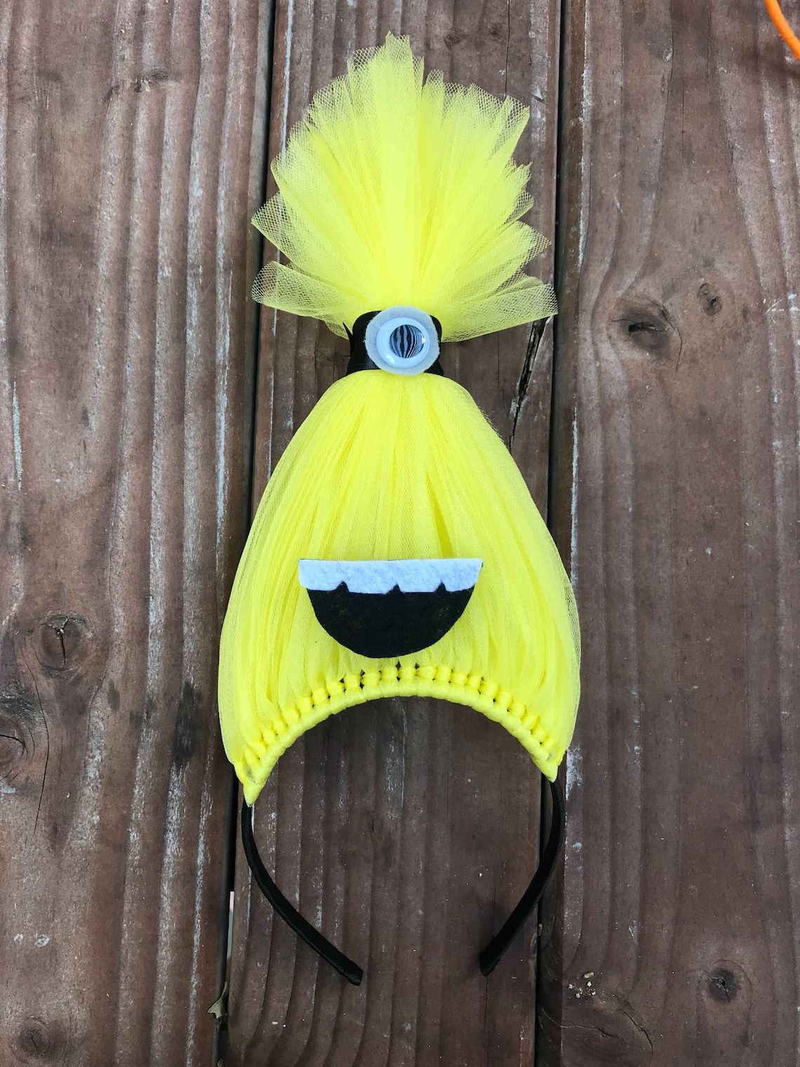 Minion inspired Headband Minions Hair Minion Costume Minion Etsy