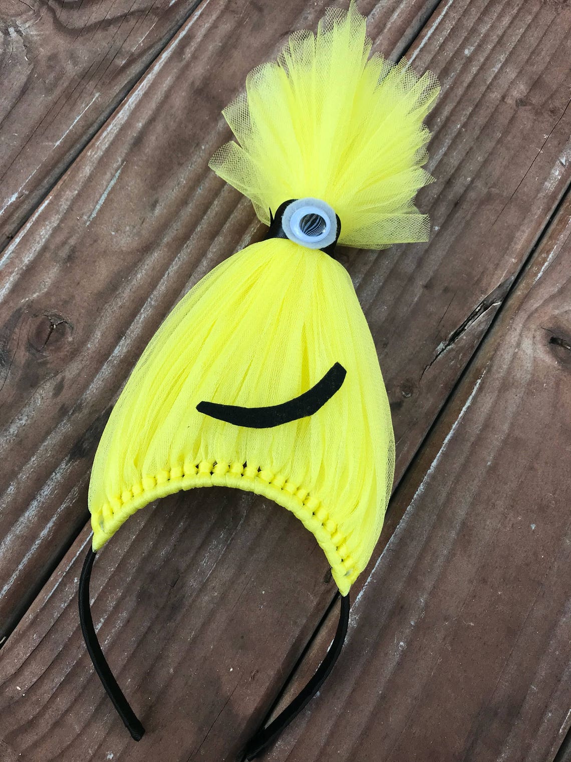 Minion inspired Headband Minions Hair Minion Costume Minion Etsy