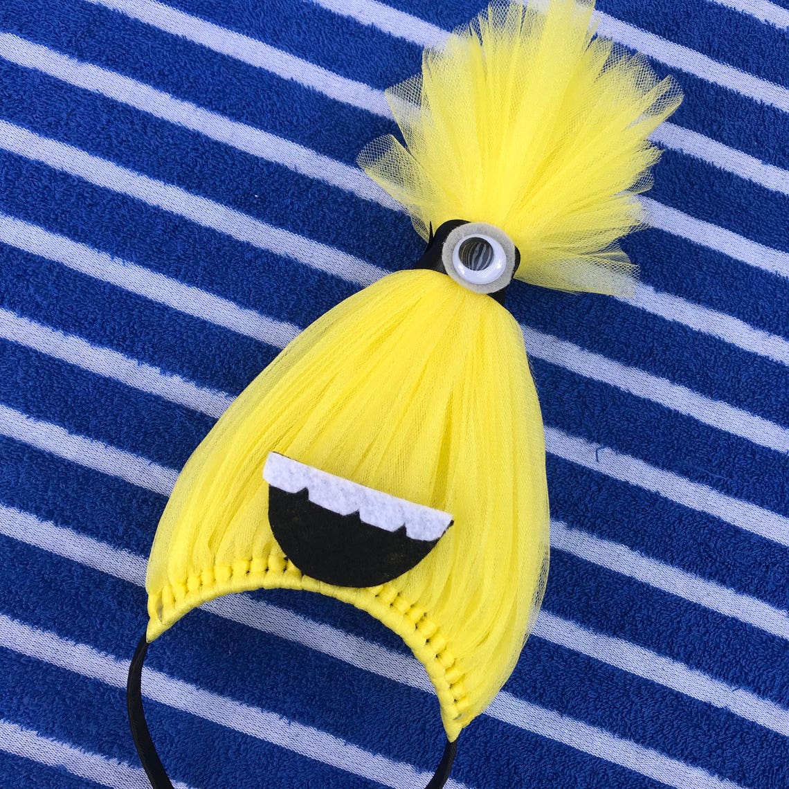 Minion inspired Headband Minions Hair Minion Costume Minion Etsy