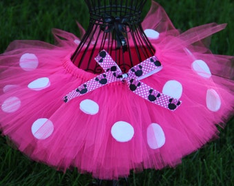 Minnie Mouse Tutu Birthday Tutu PINK Minnie Mouse Skirt