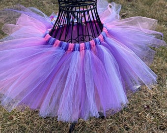 Pink and Purple Tutu Skirt Purple and Pink tutu Birthday girl tutu petty skirt first birthday second birthday