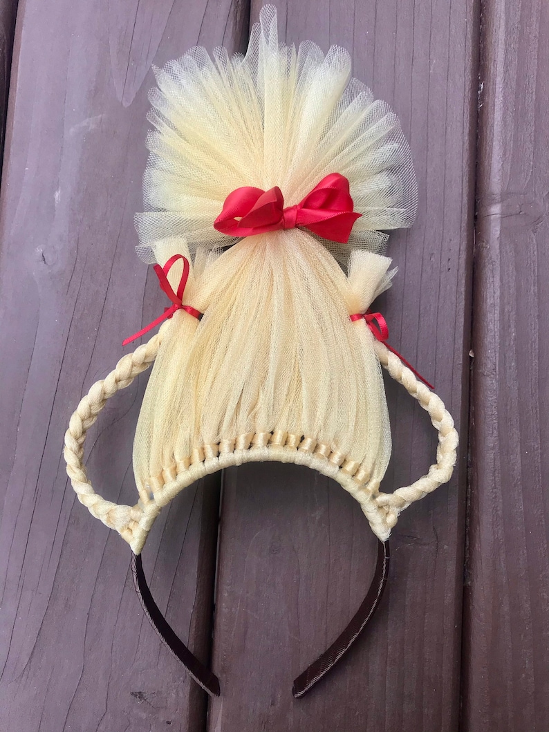 Cindy Lou Who inspired Hair Headband Cindy Lou wig Headband christmas ugly sweater party holiday bow cindy lou who Costume image 6