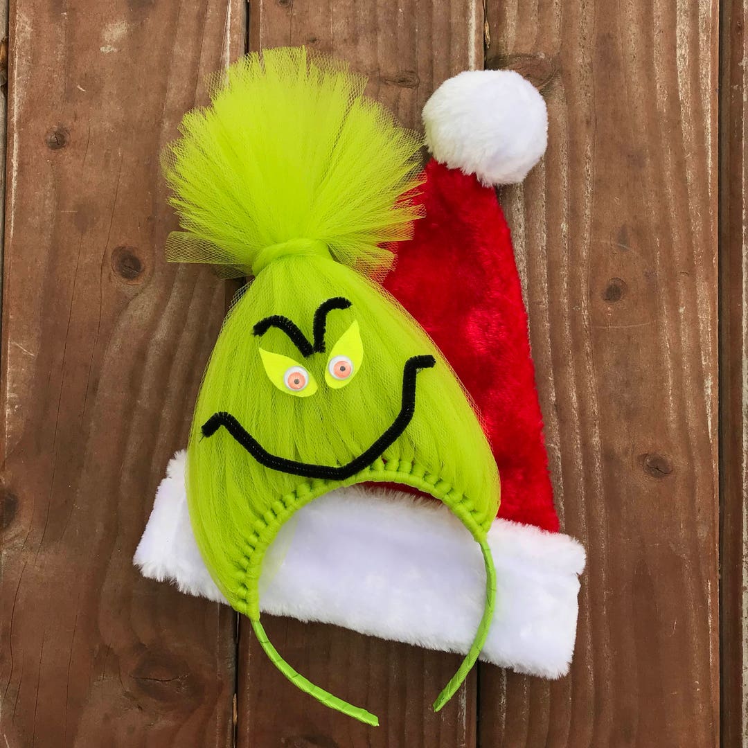 Grinch Face Headband Costume Accessory