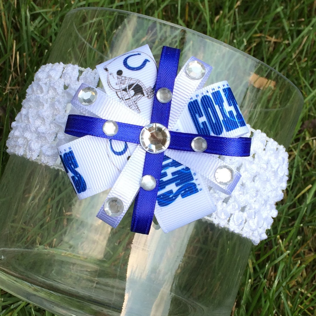Indianapolis Colts Bling Headband or Hair Bow Etsy