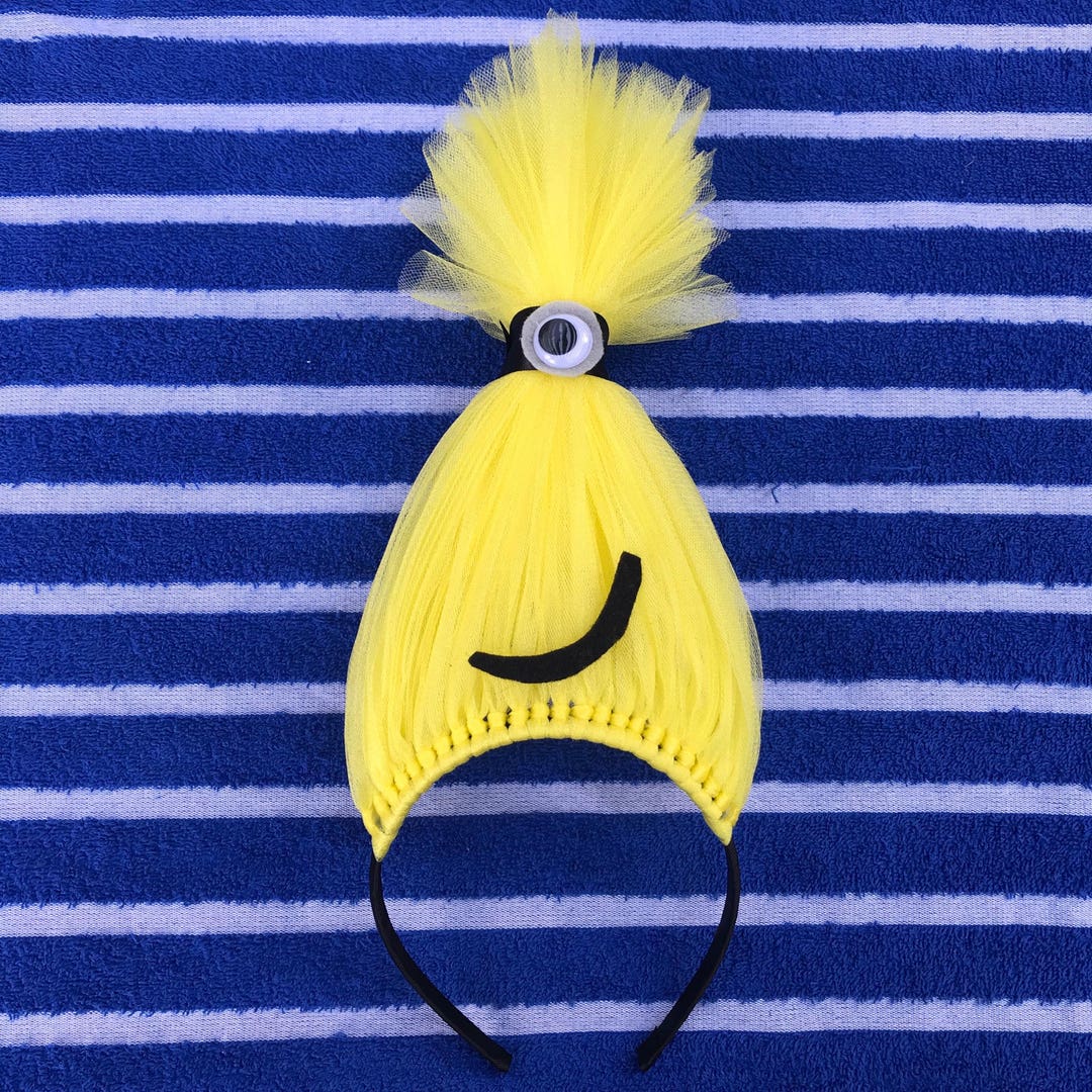 Minion Inspired Headband Minions Hair Minion Costume Minion Etsy