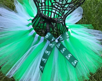 Michigan State Spartans Tutu Football Tutu Spartans skirt MSU Spartans baby gift Sparty adult tutu michigan state clothing