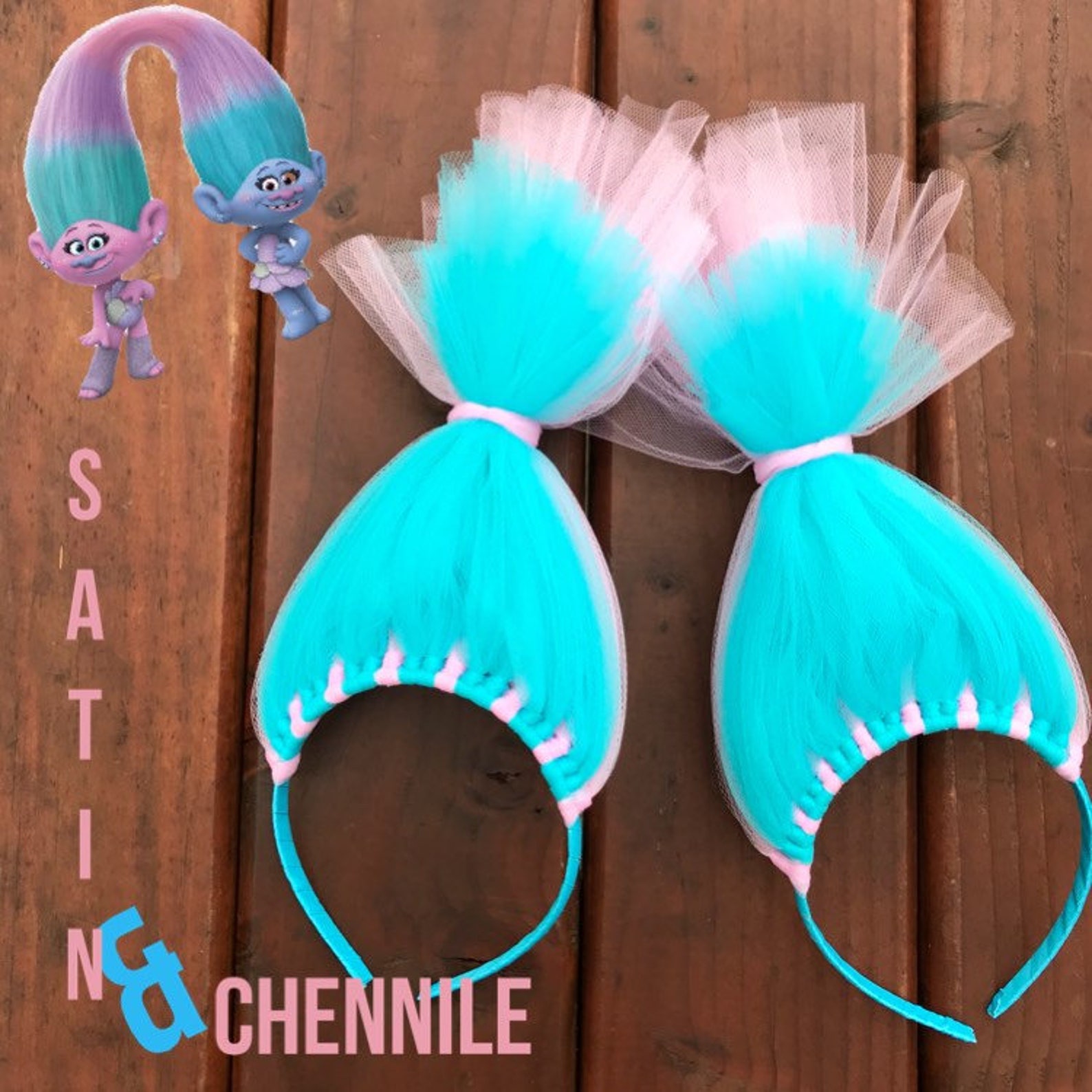 Trolls Inspired Hair Headband Headband Poppy Troll Headband Etsy