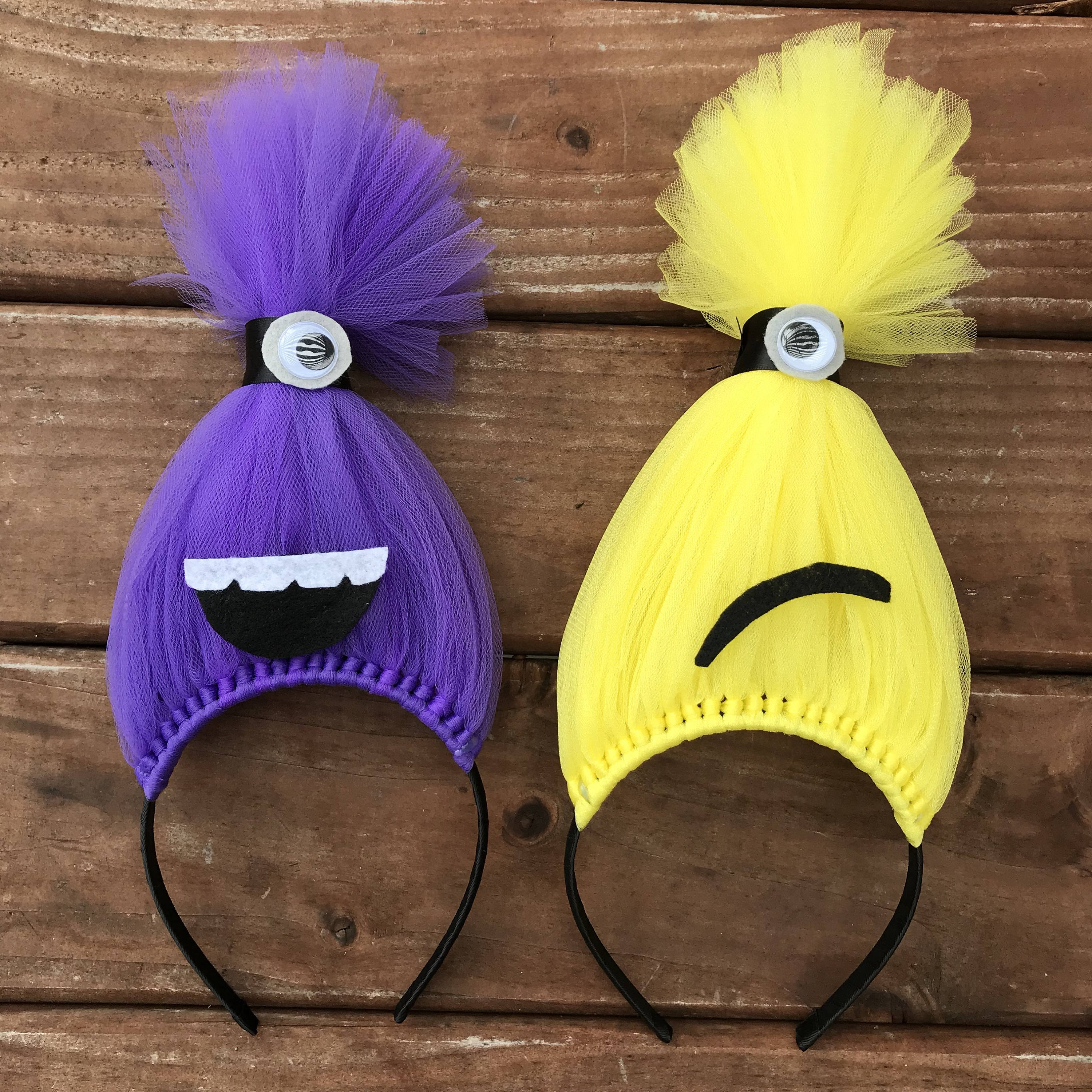 Minion Headband Minions Hair Minion Costume Minion Troll Hair Etsy