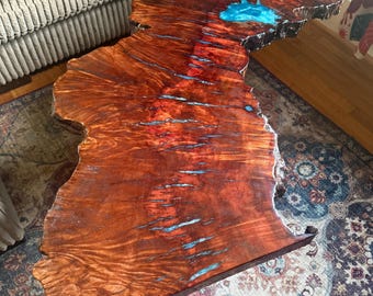 Madrone Burl Epoxy Coffee Table