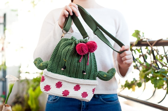 Patr n Amigurumi Bolso Cactus Patr n En ESPA OL E INGL S De