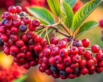 Red Chokeberry Seedling – Live Aronia Bush Plant
