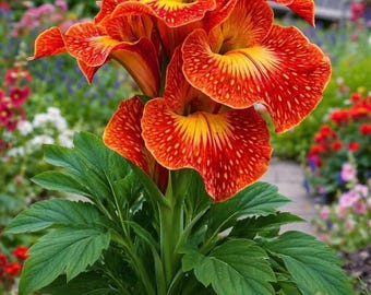 Lucifer Canna Lilien-Zwiebeln - Rote und Gelbe Tropische Sommerblüten