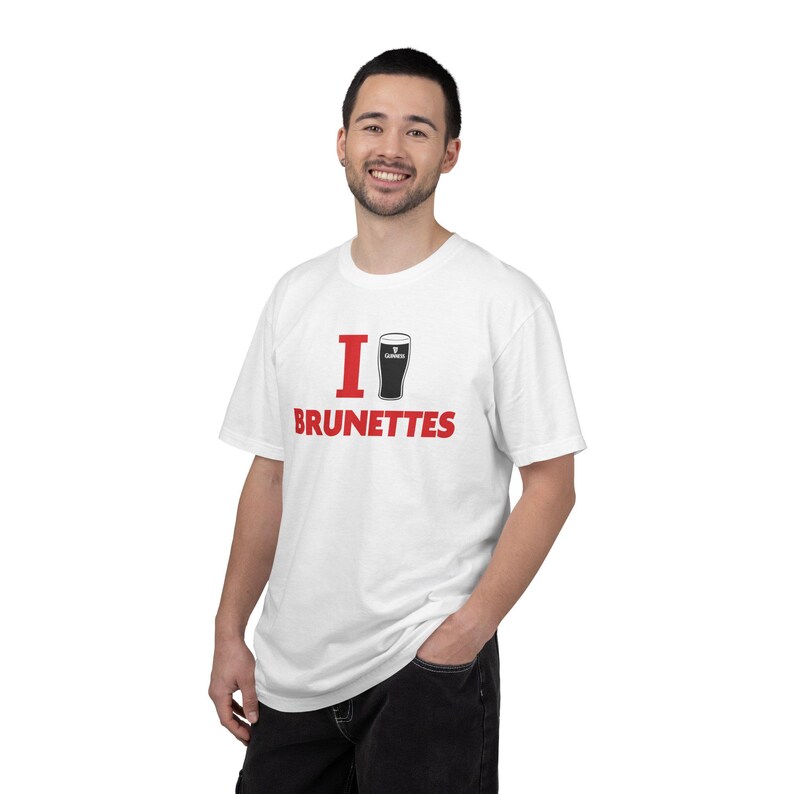 I Heart Brunettes T-shirt | St. Patrick's Day, Beer Tee, Guinness Shirt, Pub Gift image 4