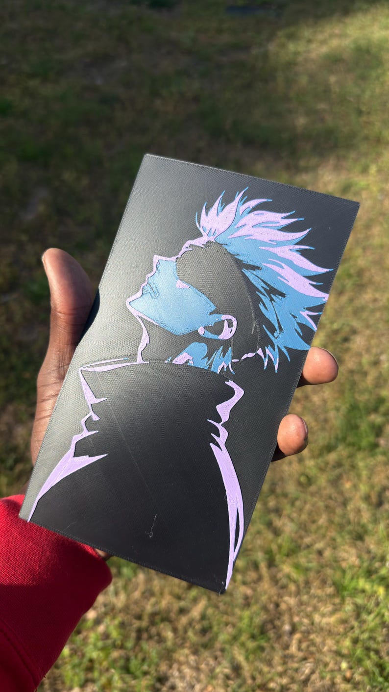 Gojo 3D Printed Wall Art | Jujutsu Kaisen Layered Manga Panel | Anime ...