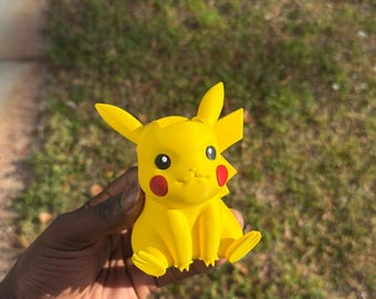 Pikachu Pencil Holder | 3D Printed Kawaii Desk Organizer | Anime Desk Decor | Pokemon Inspired Gift | Made to Order