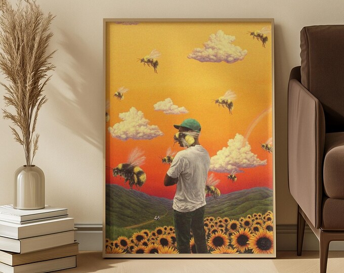 Tyler the Creator Flower Boy Album Cover Print | Aesthetic Hip Hop ...