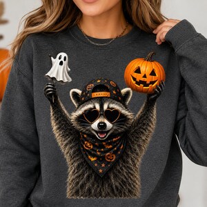 Halloween Raccoon PNG, Raccoon Halloween Shirt Design, Funny Raccoon Sublimation, Halloween PNG, Digital Download