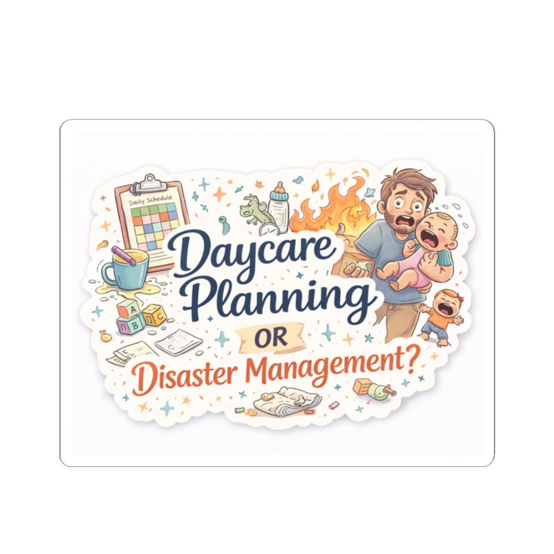 Daycare Planning or Disaster Management? Sticker | Kiss-cut Sticker - Etsy