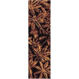 Anise Spice Peyote Bead Pattern, Bracelet Cuff, Bookmark, Seed Beading Pattern Miyuki Delica Size 11 Beads - PDF Instant Download