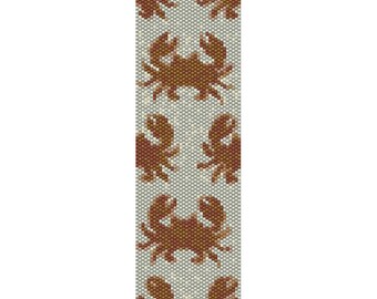 Beachy Peyote Bead Pattern, Bracelet Cuff Pattern, Bookmark, Seed Beading Pattern Miyuki Delica Size 11 Beads - PDF Instant Download