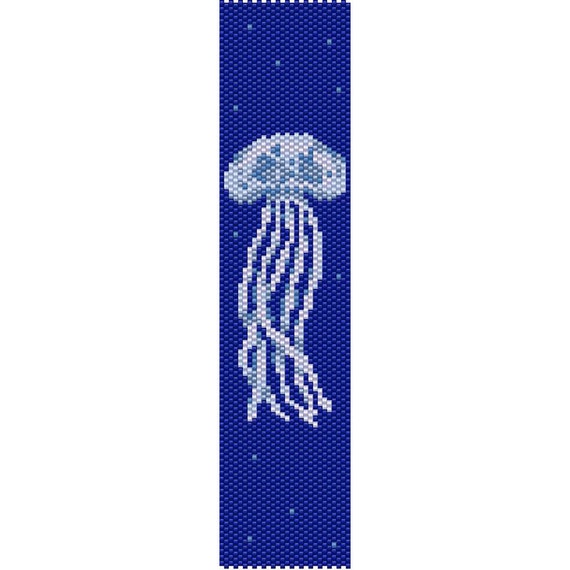 Ocean Jellyfish Peyote Bead Pattern, Bracelet Cuff, Bookmark, Seed Beading  Pattern Miyuki Delica Size 11 Beads - PDF Instant Download