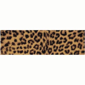 Può includere: Un braccialetto di perline con un motivo a stampa leopardata in tonalità di marrone, nero e oro.