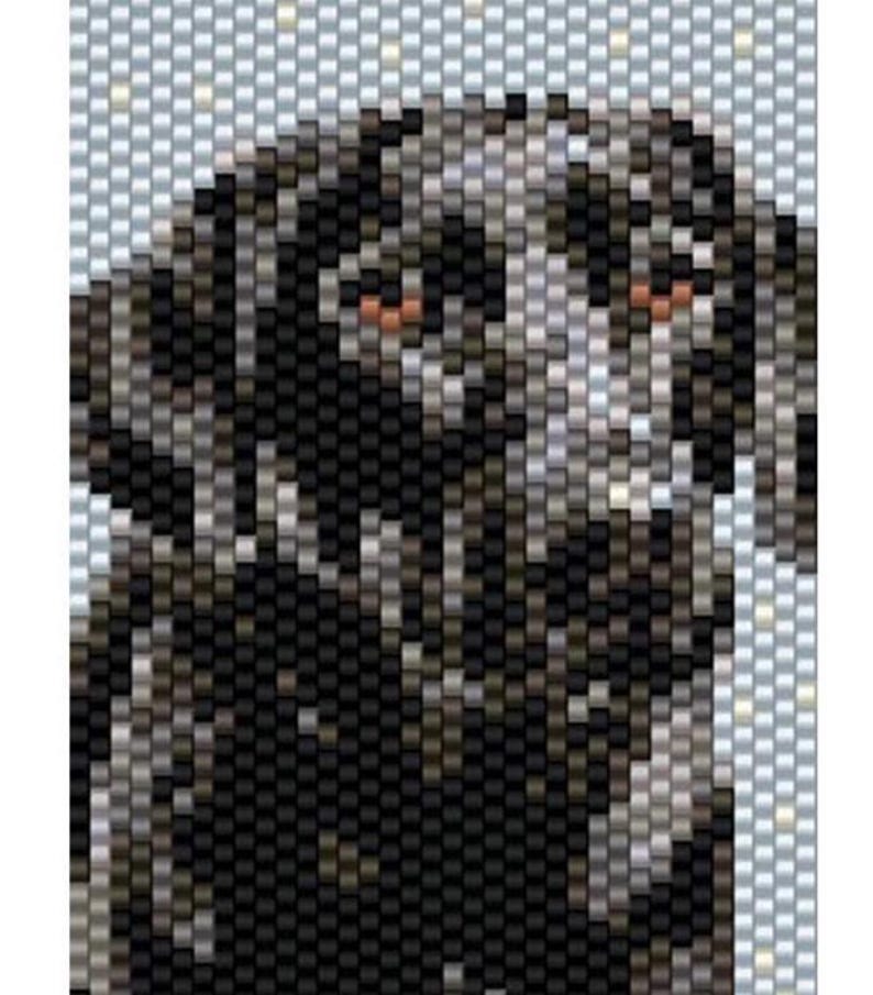 Black Labrador Dog Peyote Bead Pattern, Dog Pattern, Bracelet Cuff ...