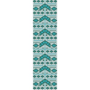 Geometric 29 Peyote Bead Pattern, Bracelet Cuff, Bookmark, Seed Beading Pattern Miyuki Delica Size 11 Beads - PDF Instant Download