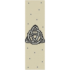 Triquetra Celtic Peyote Bead Pattern, Charmed Bracelet Bookmark Pattern, Seed Beading Pattern Delica Size 11 Beads - PDF Instant Download