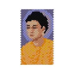 Boeddha Pen Wrap Peyote Seed Beading Patroon, Miyuki Delica Maat 11 Kralen - PDF Instant Download