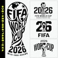 Fifa world cup Trophy 2026 bundle of 4 SVG, eps, png, dxf, jpeg digital download, Football soccer tournament clipart for Cricut & DIY Crafts product logo
