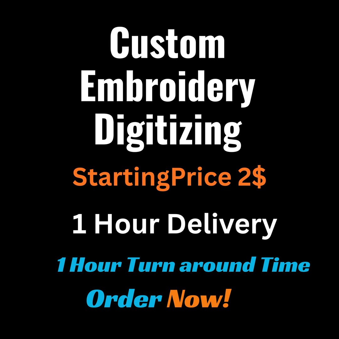 Custom Embroidery Digitizing Service, Text Digitizing, Monogram, Name ...
