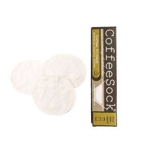 Reusable Organic Cotton Disc style coffee filters