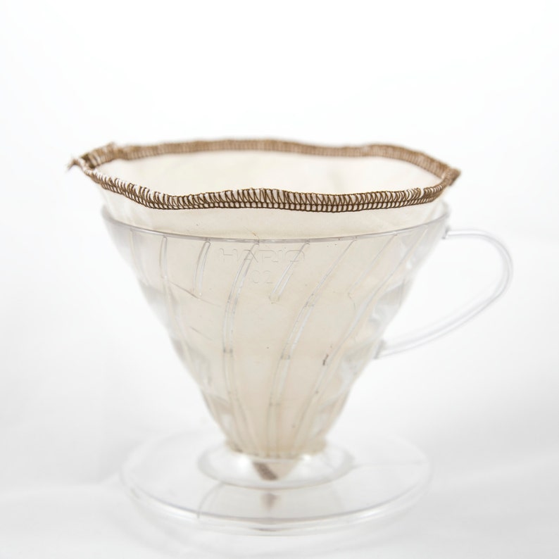 Reusable Organic Cotton Hario V6002 Style Coffee Filters Etsy