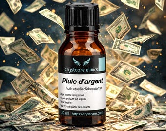 Huile d'abondance pour attirer argent – rituel prospérité – chance financière – money drawing oil – patchouli vétiver gingembre
