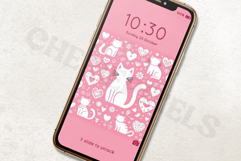 White Cats Smartphone Wallpapers Pink Aesthetic Phone Wallpaper Girly