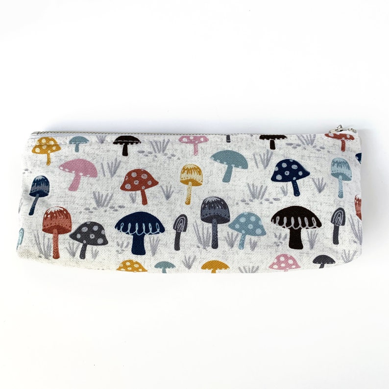 Cute as a Button Mushroom Pencil Pouch image 2