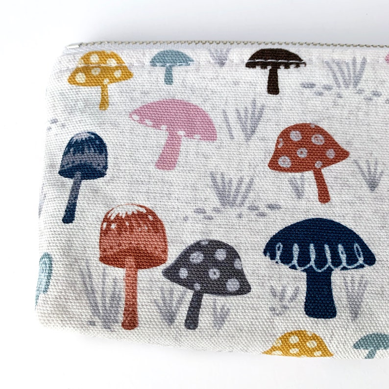 Cute as a Button Mushroom Pencil Pouch image 3