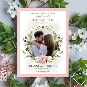 Disney Theme Save The Dates, Disney Inspired Wedding Invitations, Disney Lovers Wedding Cards