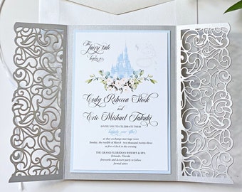Disney Theme Wedding Invitations, Disney Inspired, Classy Disney Wedding Theme, Disney Lovers