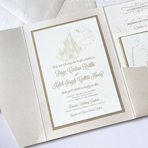 Elegant Disney Wedding Invitations, Fairy Tale Wedding, Disney Wedding, Disneyland, Formal Disney Invitations, Fairytale, Princess