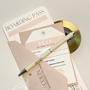 Boarding Pass Wedding Invitations, Destination Wedding, Beach Wedding, Plane Ticket Invitation, Travel Theme, Mexico, Island