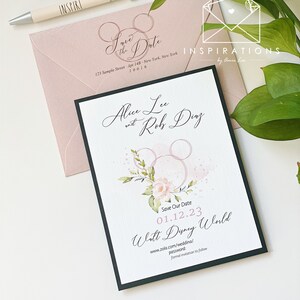 Disney Save the Dates, Disney Wedding Invitations, Disney Lovers, Disney Theme, Fairy-tale Wedding at Disney, Disney Inspired Wedding
