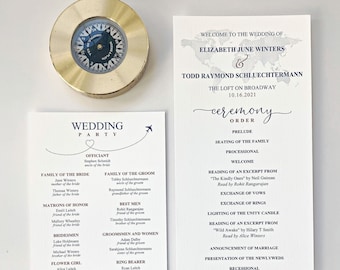 Wedding Ceremony Programs, Ceremony Programs, Wedding Programs, Event Programs, Disney Wedding Programs