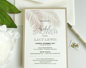 Bridal Shower Invitations, Wedding Shower, Couples Shower, Destination Wedding, Local Reception,