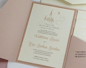 Wedding Invitations Disney Invitations Disney Wedding Etsy