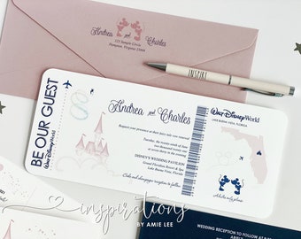 rsvp insert details card Fairytale Hidden Mickey Minnie Templett INSTANT TEMPLATE Disney Wedding Suite Magic Kingdom Flourish invitation