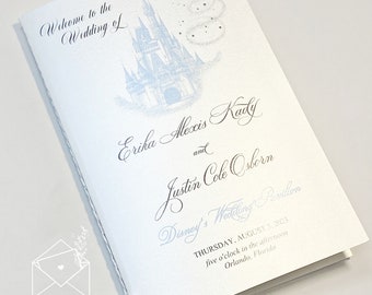 Disney Wedding Programs, Disney Ceremony Program, Programs, Wedding Programs, Disney Programs