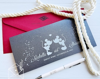 Disney Wedding Invitations, Disney Cruise Wedding, Disney Boarding Pass, Disney Wish Wedding, Disney Wedding Cruise Invitation