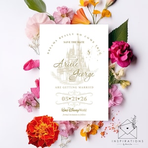 Disney Wedding Save The Dates, Disney Fairy-Tale Wedding, Disney Invitations, Disney Theme Party, Disney Inspired Wedding, Disney Brides